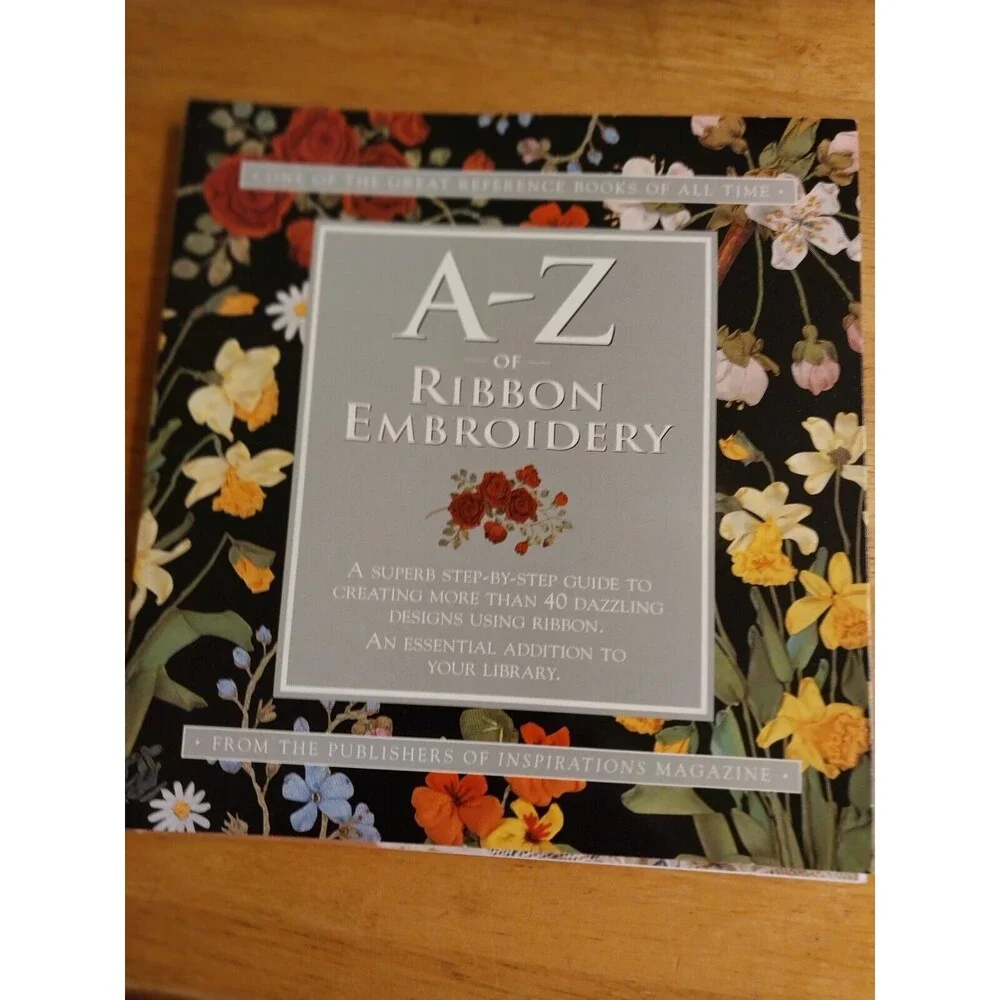 A-Z Ribbon Embroidery Book Vintage